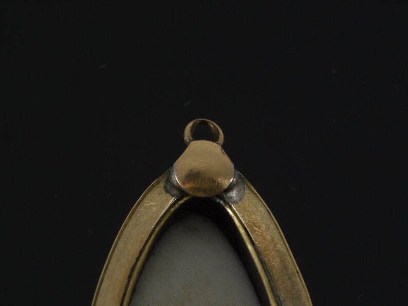 Elizabethan English Renaissance 1600s Portrait Miniature 10K Gold Pendant image 9