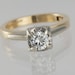 Vintage Superfit 0.47ct Diamond Engagement Ring 14k Yellow Gold Hinged ...