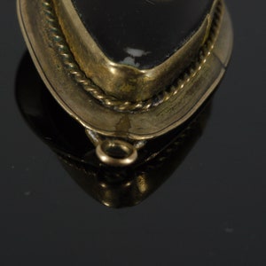 Elizabethan English Renaissance 1600s Portrait Miniature 10K Gold Pendant image 7