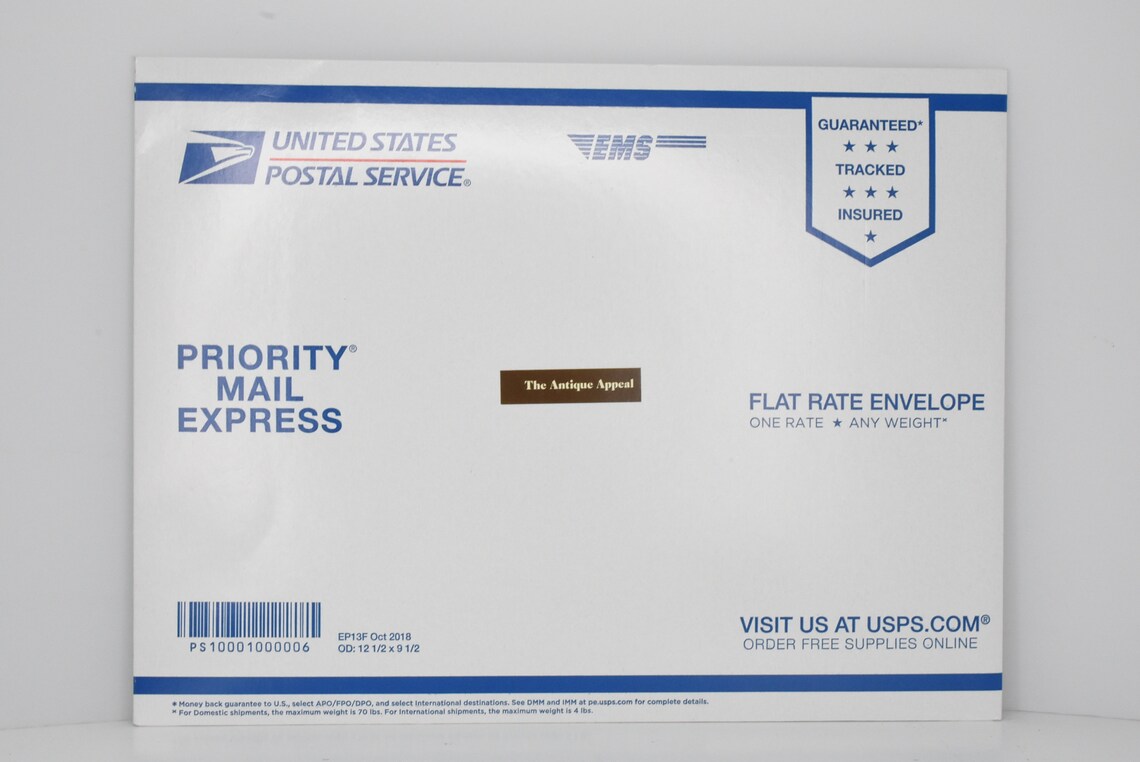 USPS Priority Express Flat Rate Envelope USA Shipping Address Etsy