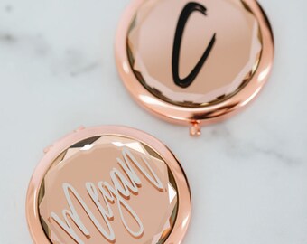 Compact Mirror, Makeup Compact, Personalized Compact, Custom Compact Mirror, Bridesmaid Gift, Bachelorette Favor, Personalized Mirror