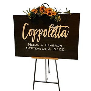 Wedding Sign, Wedding Welcome Sign, Welcome Wedding Sign Wood, Wedding Signage, Wooden Wedding Sign, Last Name Wedding Sign, 3D Wedding Sign