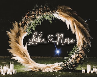 Custom Neon Sign, Wedding Neon Sign, Neon Wedding Sign, Neon Name Sign, LED sign, Wedding Backdrop Neon Sign, Wedding Decor, Neon Sign