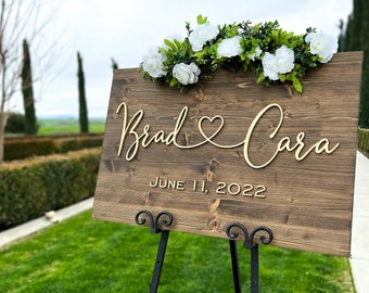 Wedding Sign, Wedding Welcome Sign, Welcome Wedding Sign Wood, Wedding Decor, Wedding Signage, Welcome Sign Wedding, Welcome to our Wedding