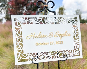 Wedding Sign, Custom Wedding Sign, Wedding Welcome Sign, Wedding Decor, Wedding Signage, Wedding Gift, Engagement Gift