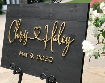 Wedding Welcome Sign, Wedding Sign, Personalized Wooden Wedding Sign, Family Name Sign Wood, Couple Name Sign, Wedding Venue Sign