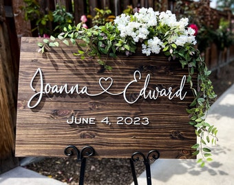 Wedding Decor, Wedding Sign, Custom 3D Wedding Welcome Sign, Wedding Welcome Sign, Personalized Wedding Sign, Sign for Wedding Entrance