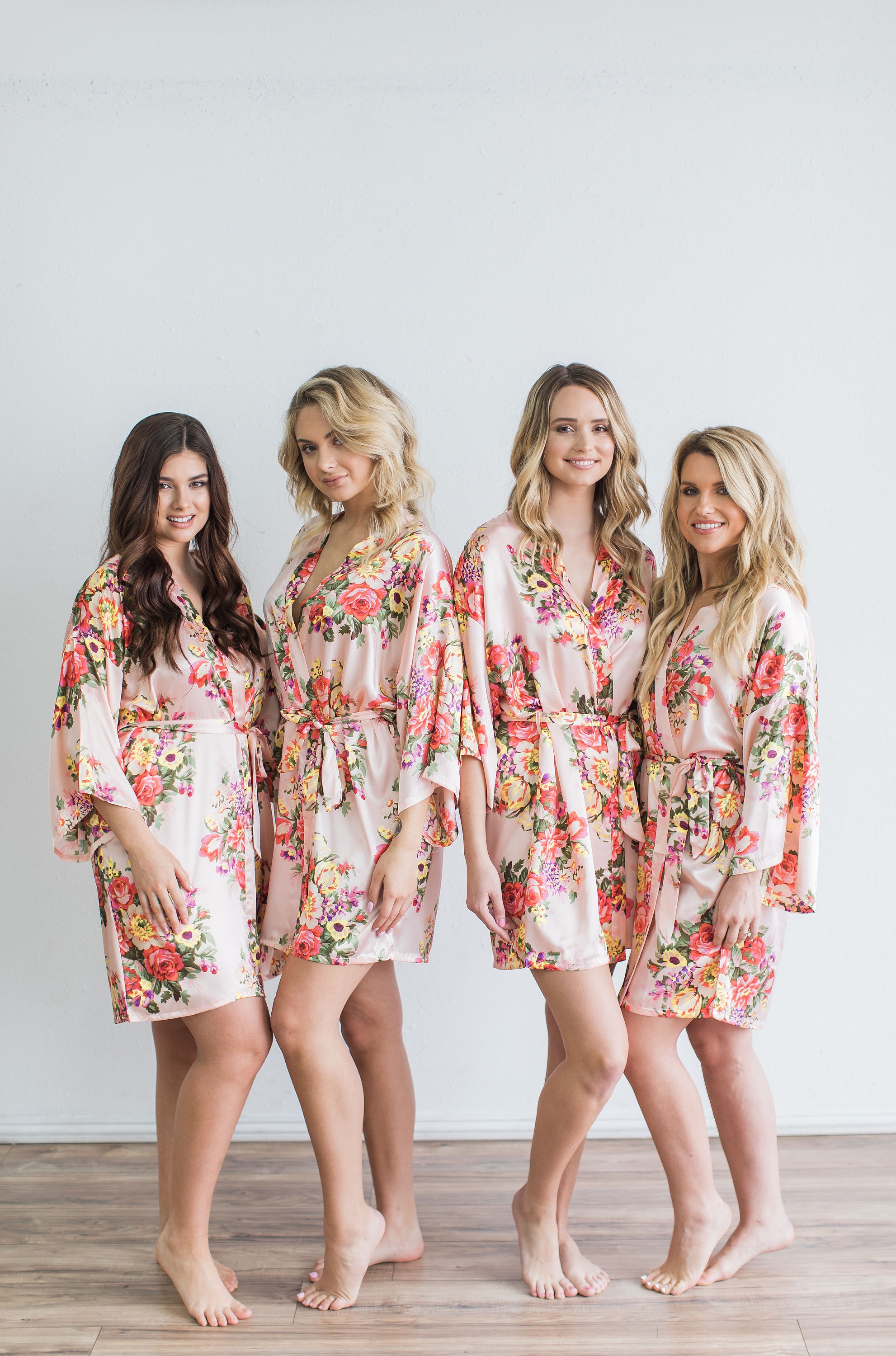 floral bridesmaid robes