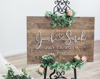 Wedding Sign, Wedding Welcome Sign, Welcome Wedding Sign Wood, Wedding Decor, Wedding Signage, Welcome Sign Wedding, Welcome to our Wedding