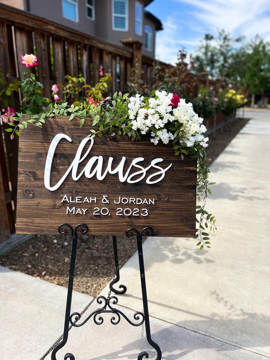 Wedding Sign With Last Name, Wedding Sign, Wedding Sign Wood