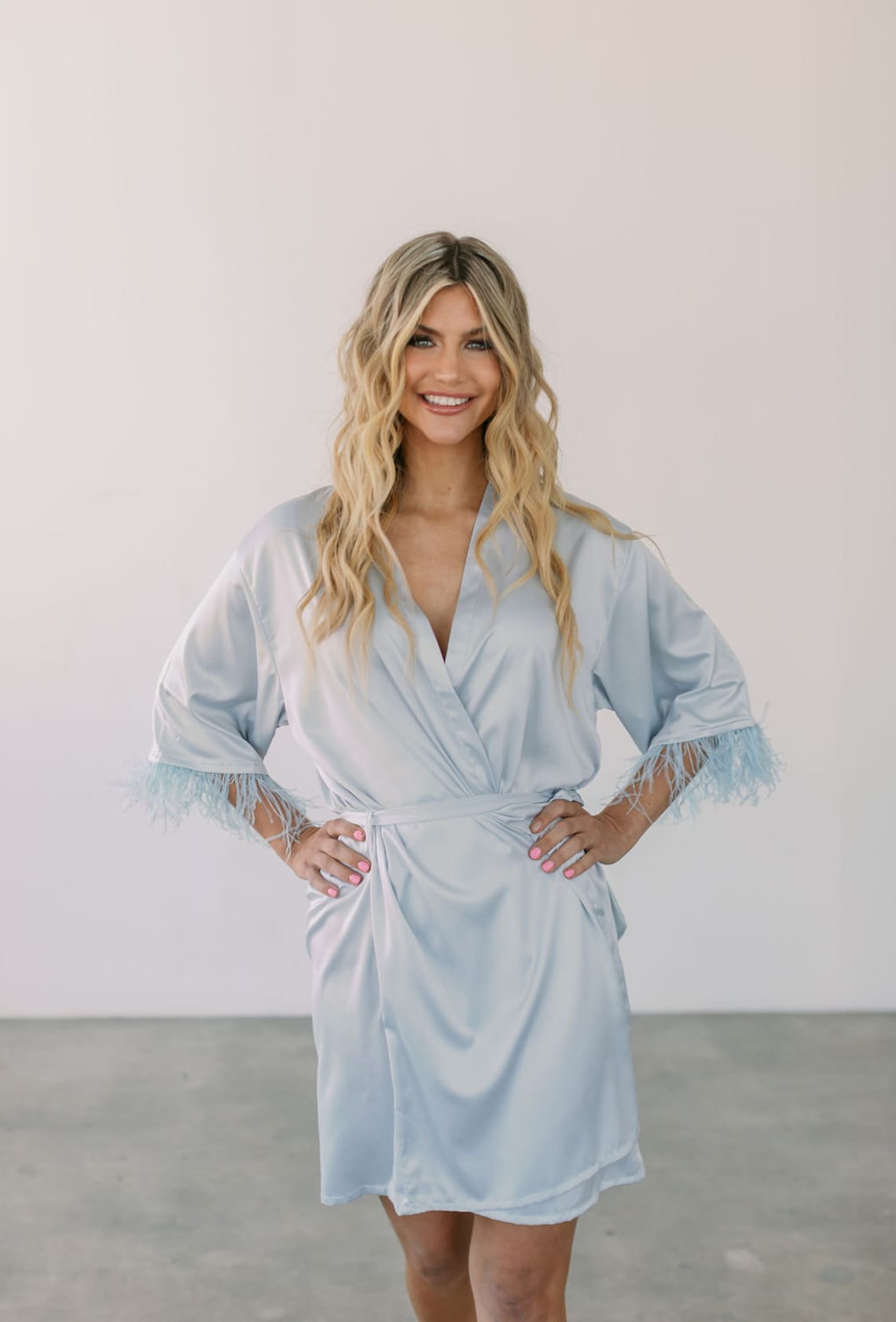 Bridesmaid Robes Feather Robe Robe With Feathers Feather Etsy