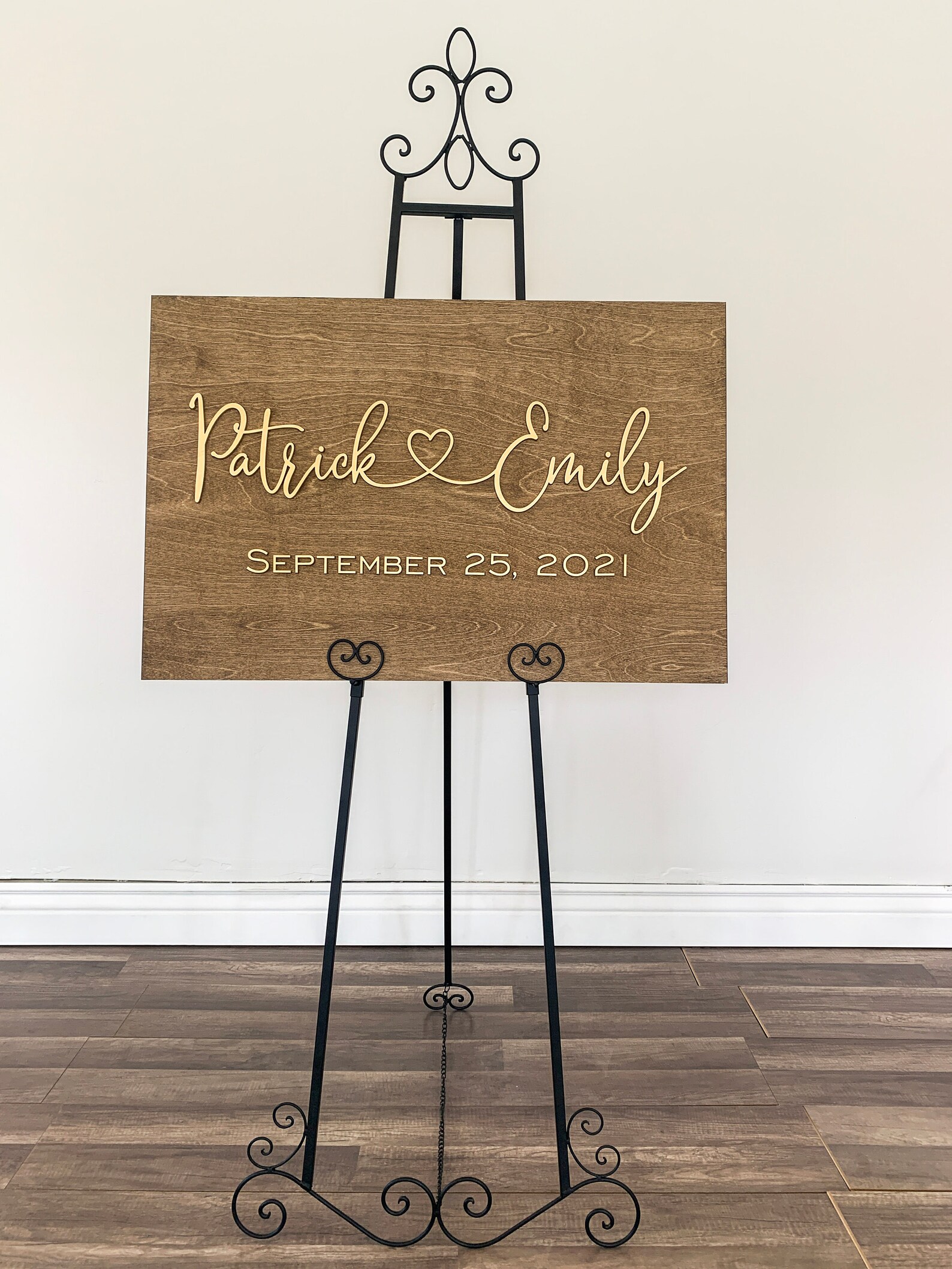 Easel Wedding Sign Easel Wedding Sign Stand Floor Easel Etsy
