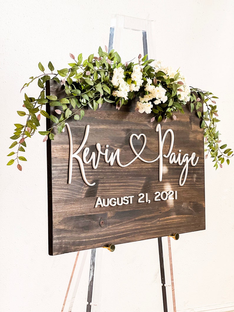 Wedding Sign Wedding Sign 3D Sign Wedding Decor Etsy