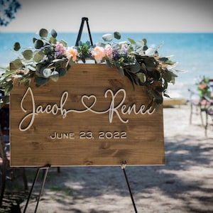 Custom 3D Wedding Welcome Sign, Wedding Welcome Sign, Wedding Sign, Welcome Wedding Sign Wood, Wedding Decor, Personalized Wedding Sign