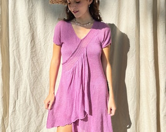 Cochineal-Dyed Woven Linen Cover-Up