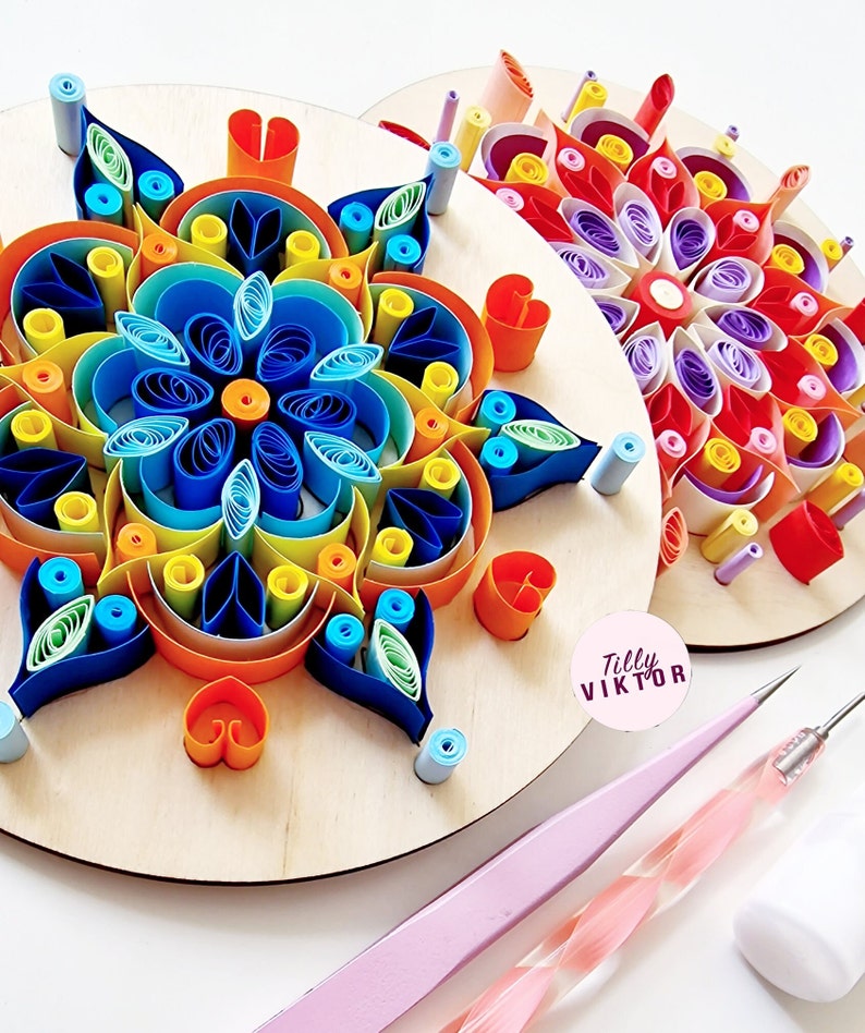 Mandala Quilling Kit Mandala Craft Kit Mindful Crafts Etsy