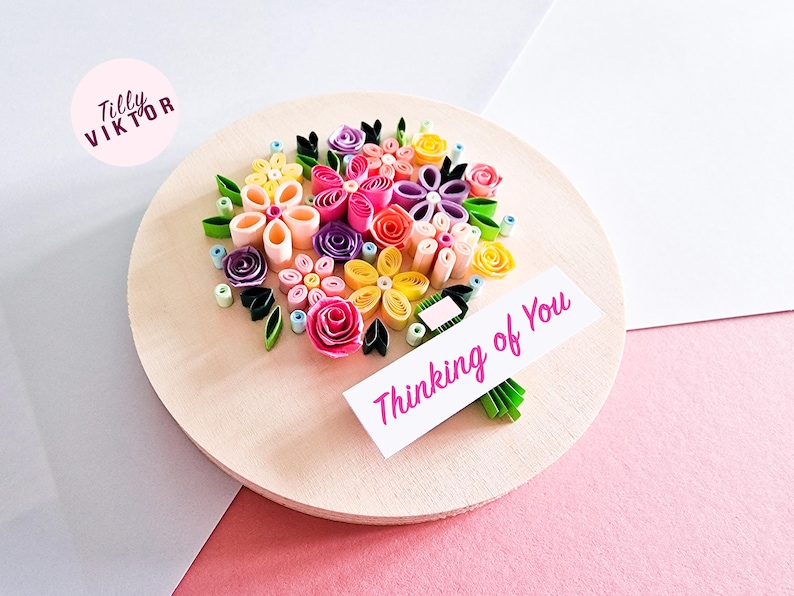 Flower Quilling Kit, DIY Craft Kit, Floral Quilling Kit image 4