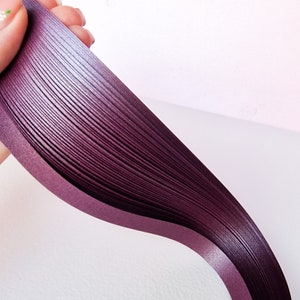 メタリックパープルクイリングペーパー、クリスマス 3 mm、5 mm、10 mm ペーパーパック、ペーパークラフト、ペーパーフィリグリー