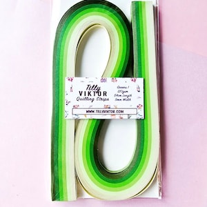 Quilling Papier, Quilling Streifen, 5mm 10mm Grün 1 Papier Pack, Papier Handwerk, Papier Filigran