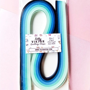 Quilling Papier, Quilling Streifen, 5mm 10mm Blaues Papier Pack, Papier Handwerk, Papier Filigran