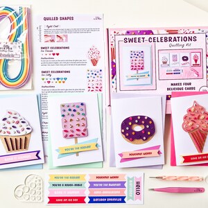 Kit quilling per principianti, kit artigianale fai-da-te, kit quilling per gelato