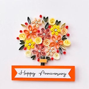 Kit de quilling de fleurs, kit d'artisanat pour dames pour elle, kit de bricolage, lot de kits de quilling floral