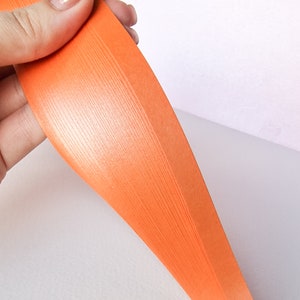 メタリックオレンジクイリングペーパー、クリスマス 3 mm、5 mm、10 mm ペーパーパック、ペーパークラフト、ペーパーフィリグリー