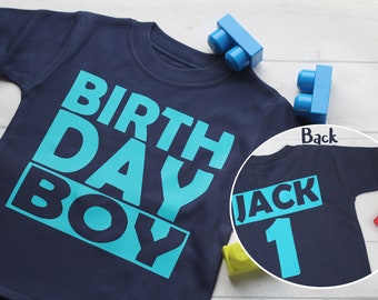 Kids Football Birthday Personalised Age T Shirt - Name Basketball Birthday Tee - 3rd Birthday Boy Gift.