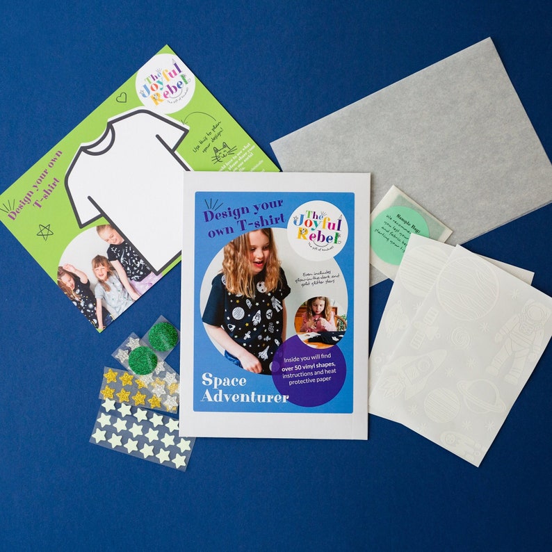 Kid's Craft Tshirt Kit Space Themed Craft Kit Tshirt Creator Kit
