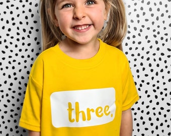 Personalized 3rd Birthday Shirt: Soft Cotton Toddler Tee