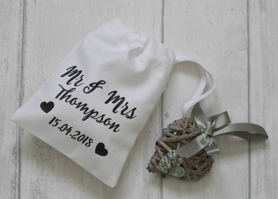 Personalised Wedding Favour Bags Favor Bags Candy Bags Etsy