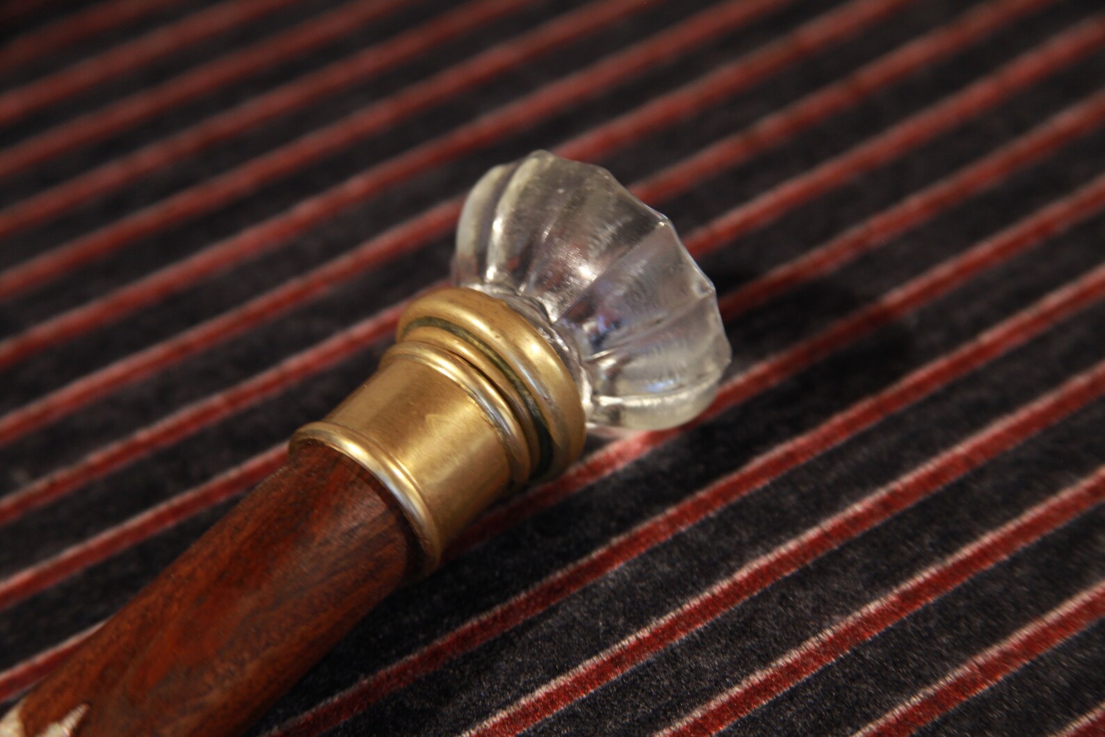 Antique Crystal Door Knob Cane Etsy