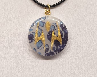 Jujutsu Kaisen Inspired Great Wave Sukuna Pendant - Handmade
