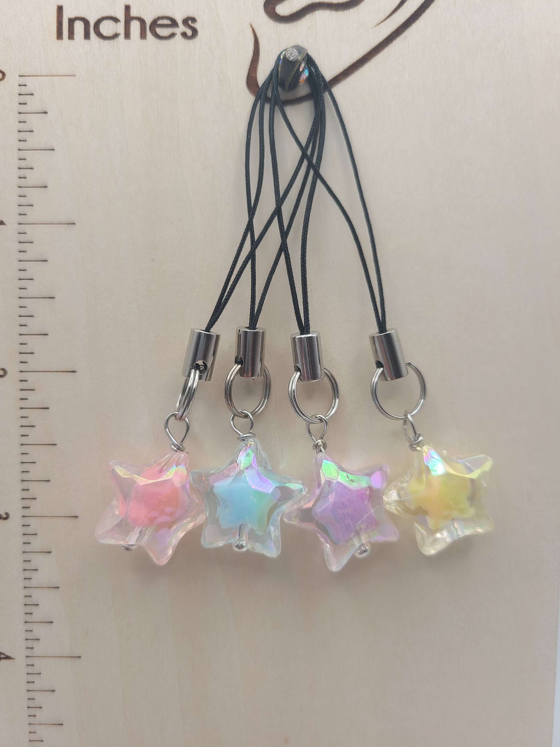 Crystal Star Phone Charm 