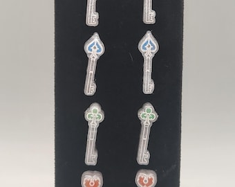 Resident Evil 2 Inspired RPD Key Earrings