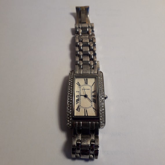 cartier watch 925 argent plaque g20m price