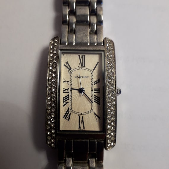 Cartier Wrist Watch Ladies paris 925 Argent Plaque or G20m swiss serial 17050343 Quartz Pre 1981 Etsy