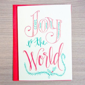 Alegría al mundo - Tarjeta de felicitación navideña