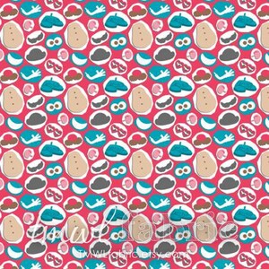 Gewebte Stoff Hasbro Mr. Kartoffel Kopf Teile Fat Quarter | Etsy