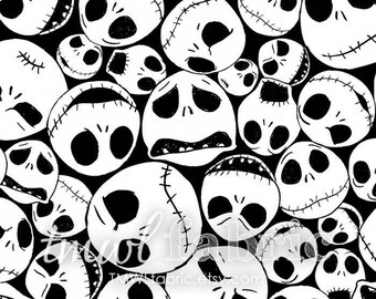 Woven Fabric - Disney Nightmare Before Christmas Packed Jack - Fat Quarter Yard +