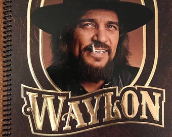 Waylon Jennings notebook (8.5" x 11")