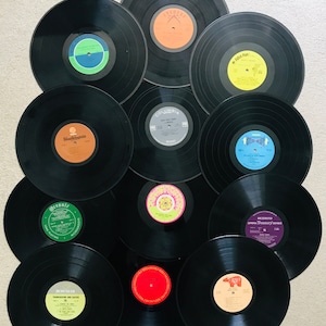 10 Bulk 12' Vinyl Records for Arts and Crafts