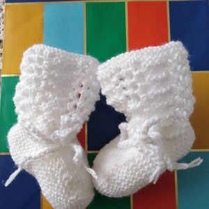Baby Girl Booties, Footies, Baby Shower Gift, Newborn Gift, Baby Booties, Booties, Vintage Booties