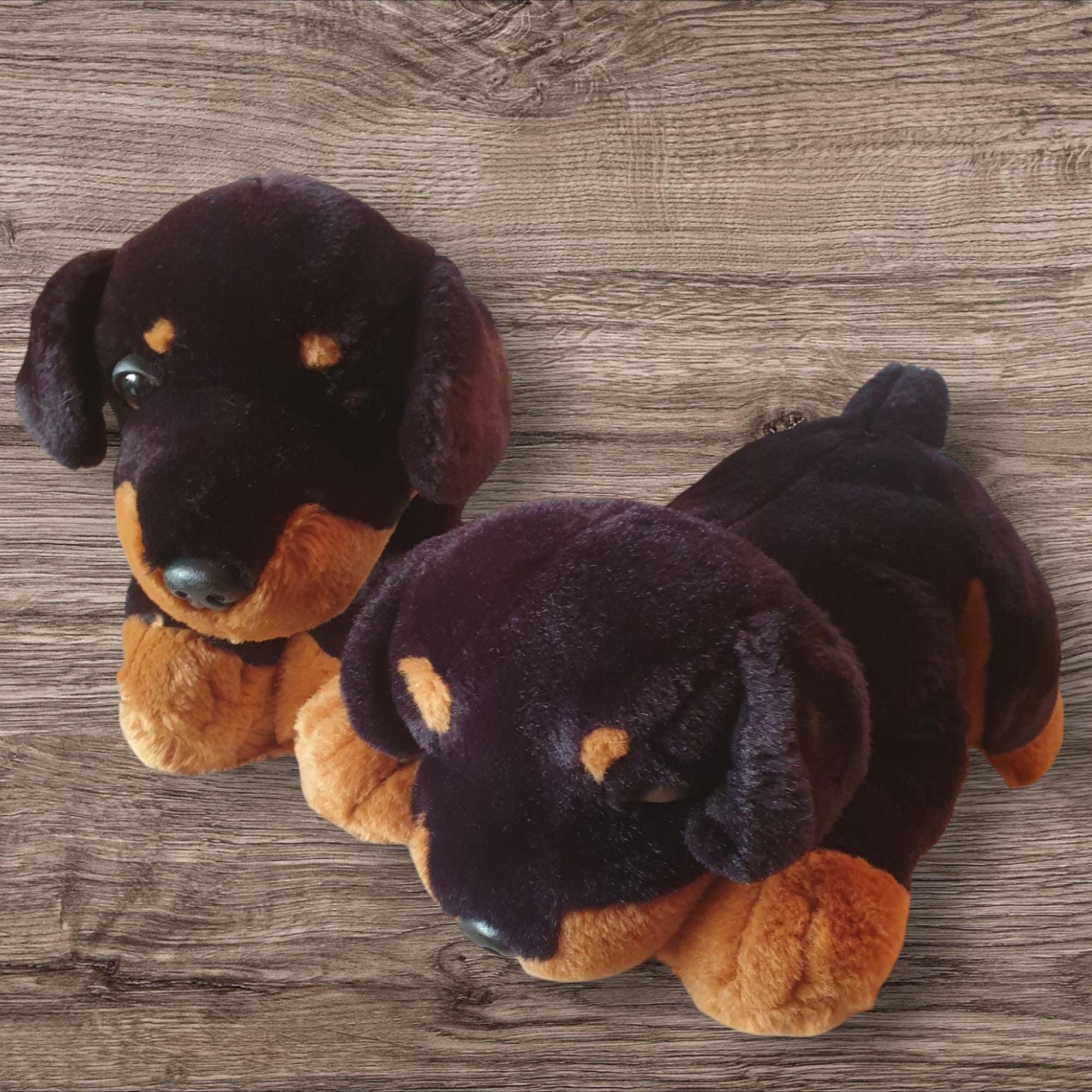 Cute Rottweiler Realistic Dog Plush De Bijenkorf 2 Sizes Available