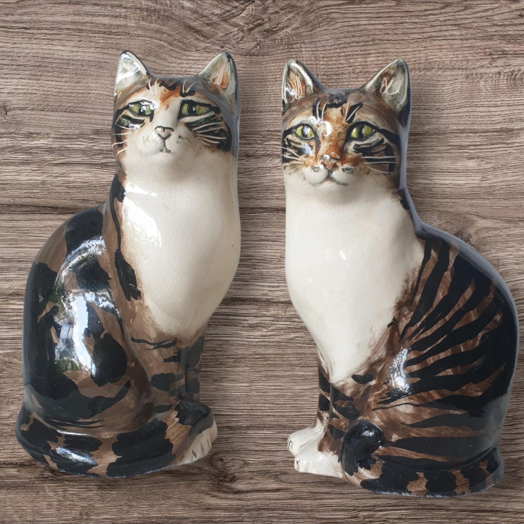 Kotさまアンティーク　スタッフォードシャーキャットペアイギリスフランスお値引！ Kotさまアンティーク スタッフォードシャーキャットペアイギリス