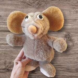 Vintage Sesame Street mouse plush Ieniemienie Dutch kids tv character 1990s