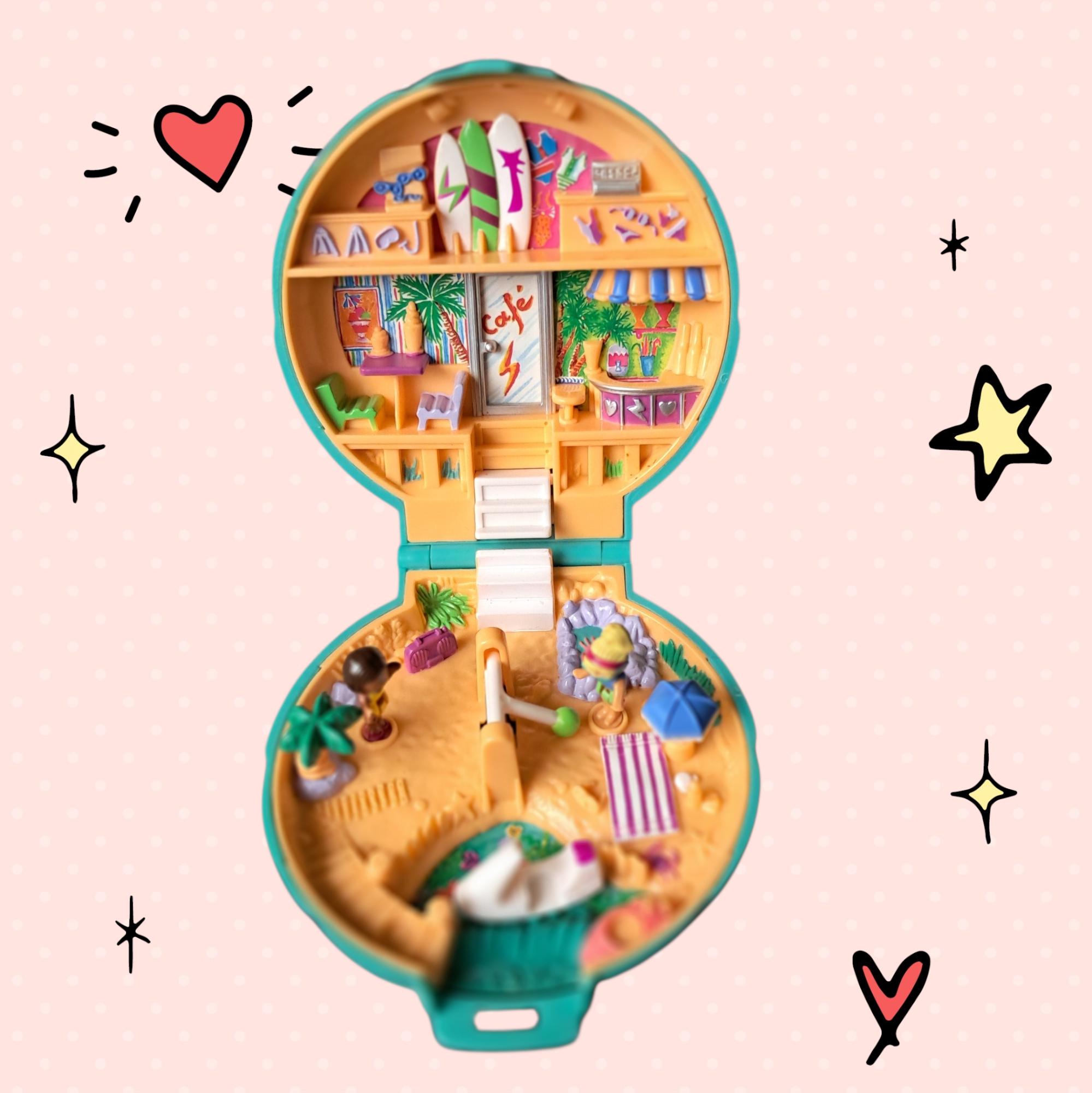 Polly pocket Rare vintage Bluebird 1989 complet avec personnages Polly pocket Rare vintage Bluebird 1989 complet avec personnages