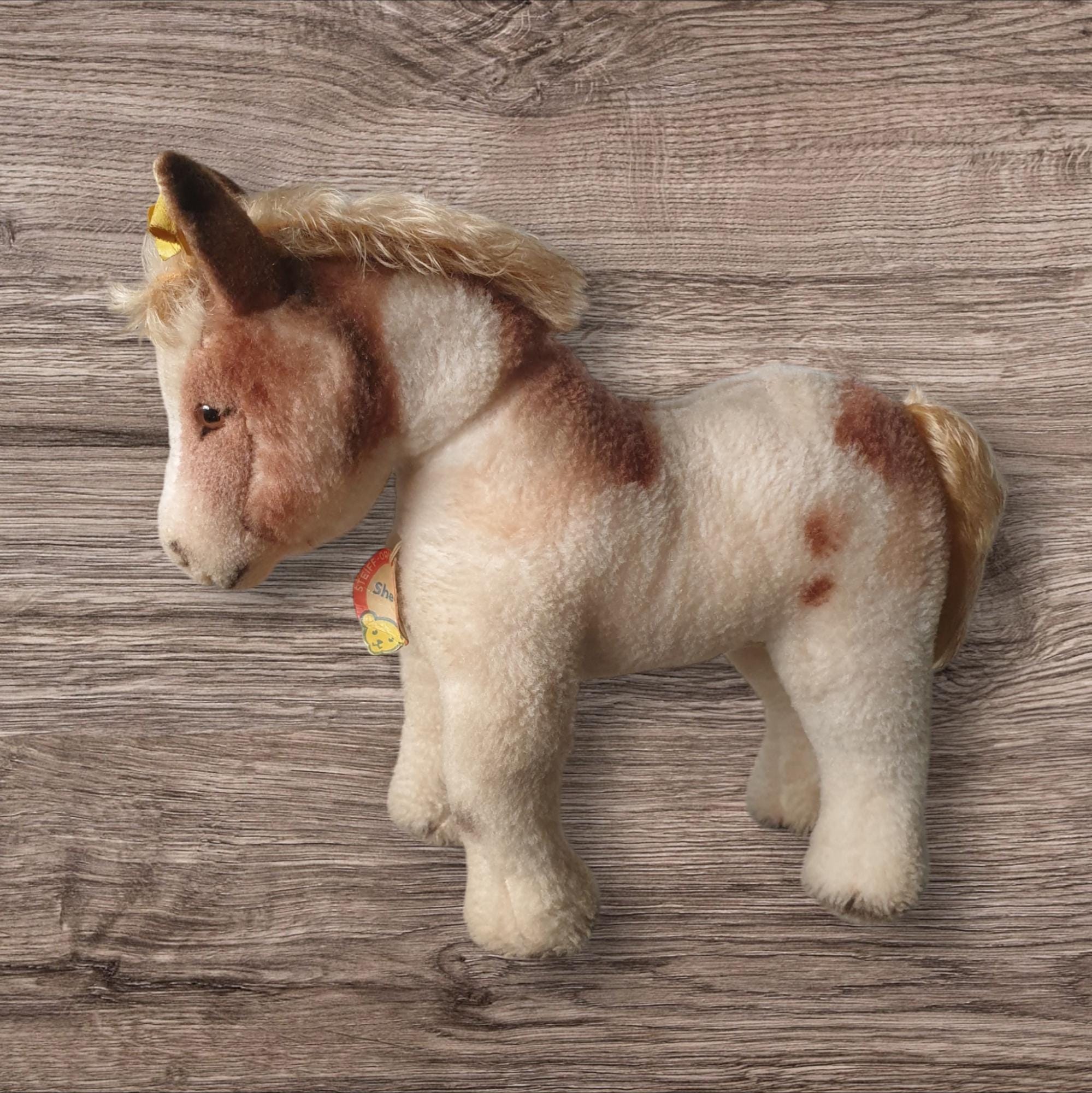Steiff - シュタイフ★Pony 17cm★ポニー★ビンテージ/アンティーク★Steiff ヴィンテージシュタイフ | 馬のポニー（Ponny）イエロータグ
