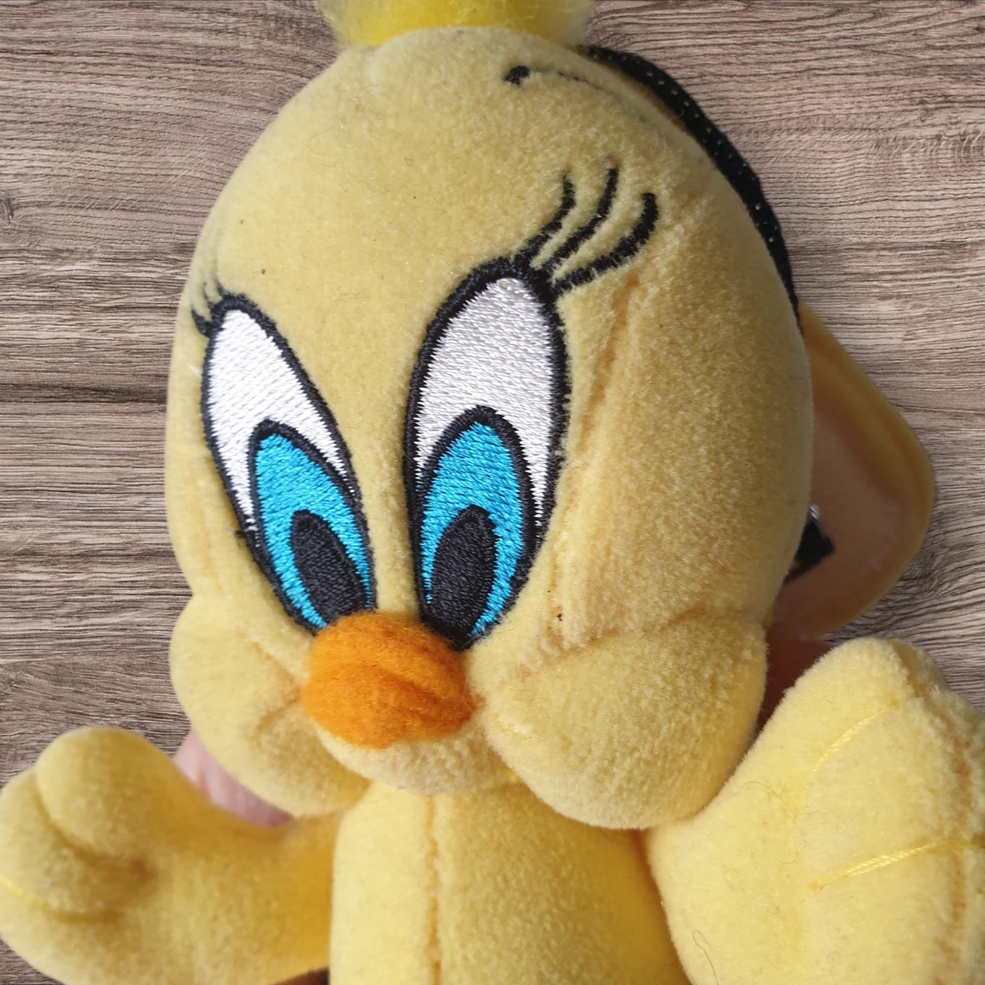 Cute Vintage Plush Tweety Phone Pouch Retro Collectible 2000