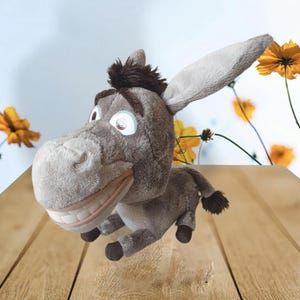 Vintage Shrek Donkey Dreamworks 29 cm 11,4 inch collectible soft toy cartoon movie character